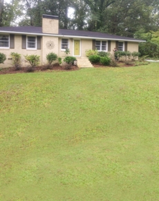 House with signs of foundation settlement